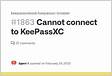 Cannot connect to KeePassXC 1863